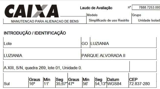 LUZIANIA - PARQUE ALVORADA II