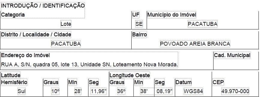 PACATUBA - POVOADO AREIA BRANCA